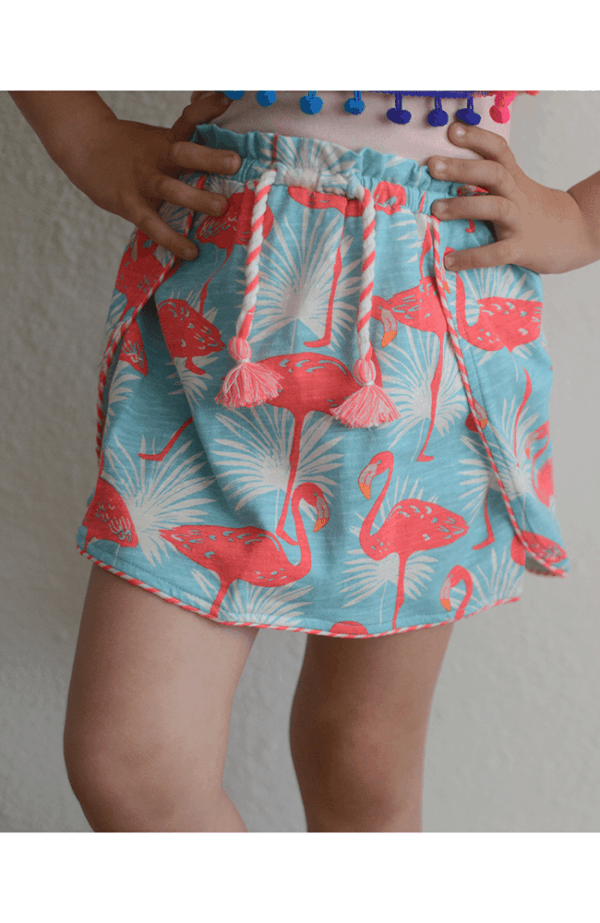 Billieblush "Flamingo Jersey Knit Skirt"