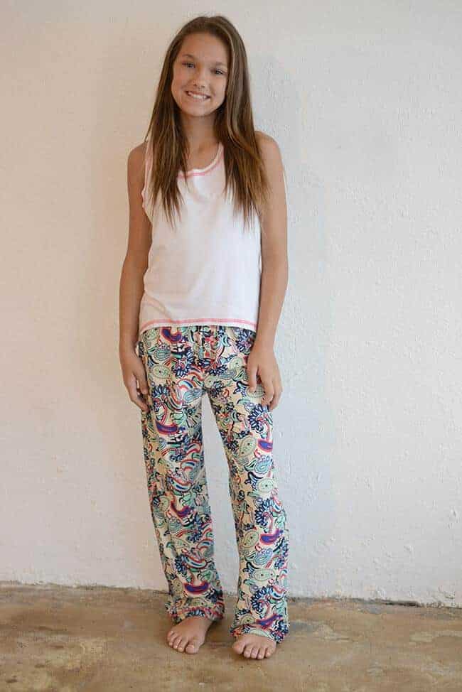 Marina Cabrera "Pink Print Pajama Set"