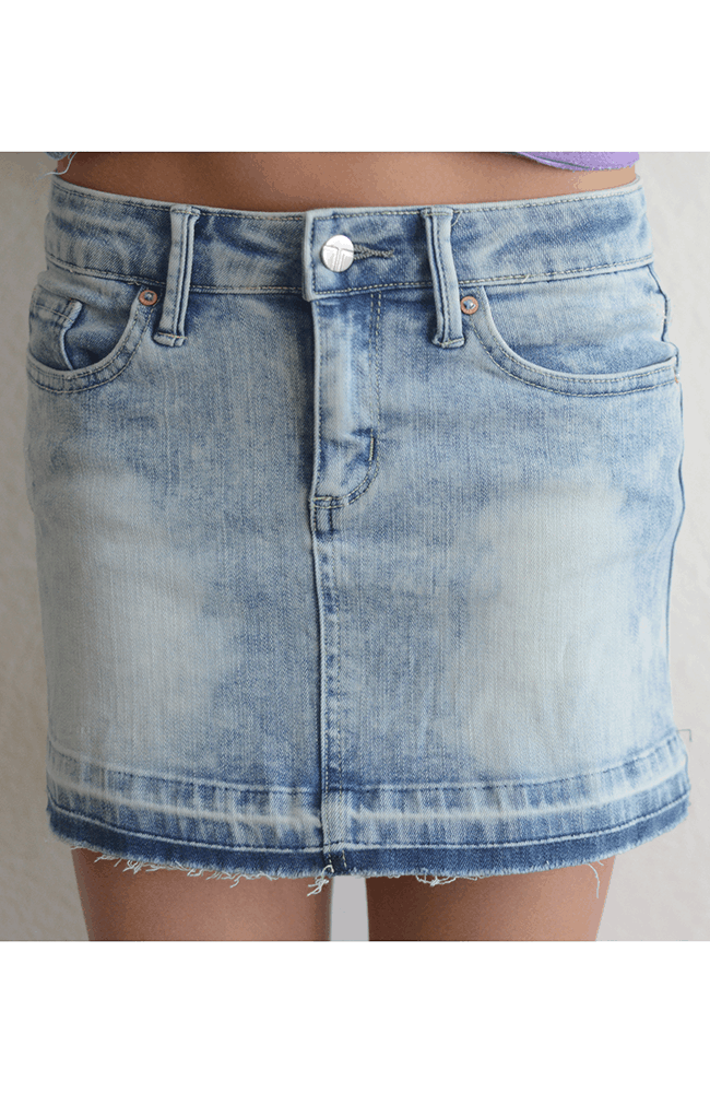 Tractor "Washed Out Mini Skirt" Denim