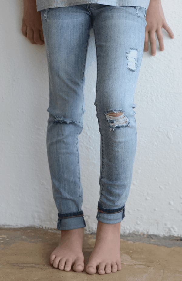 Tractr "Rebel Ripped Leg Skinny 5 Pkt" Jeans