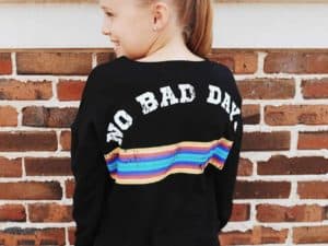 Girls No Bad Days Sweatshirt ~ Black