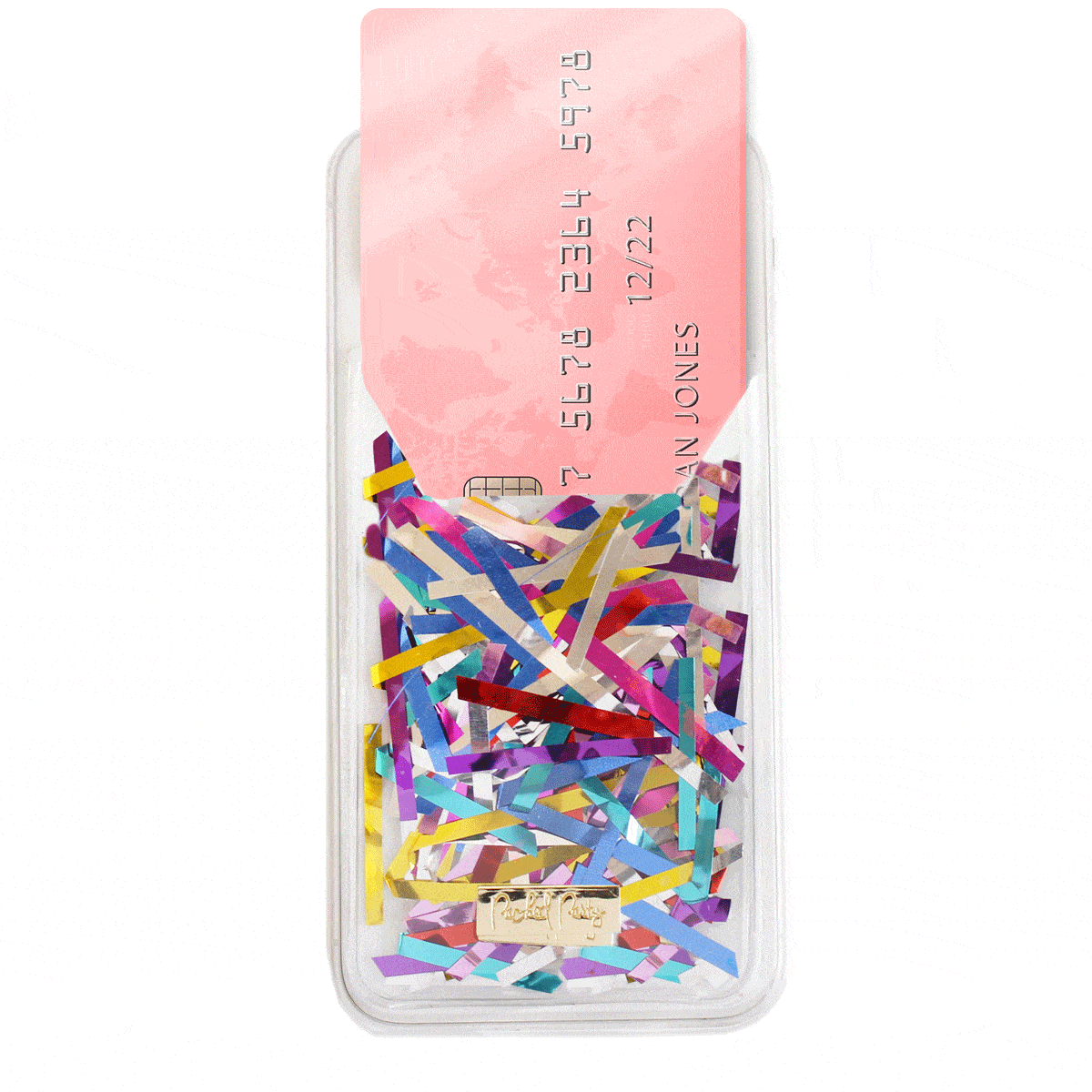 Packed Party Confetti Phone Card Holder