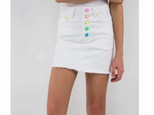 Tractr Rainbow Mini Skirt