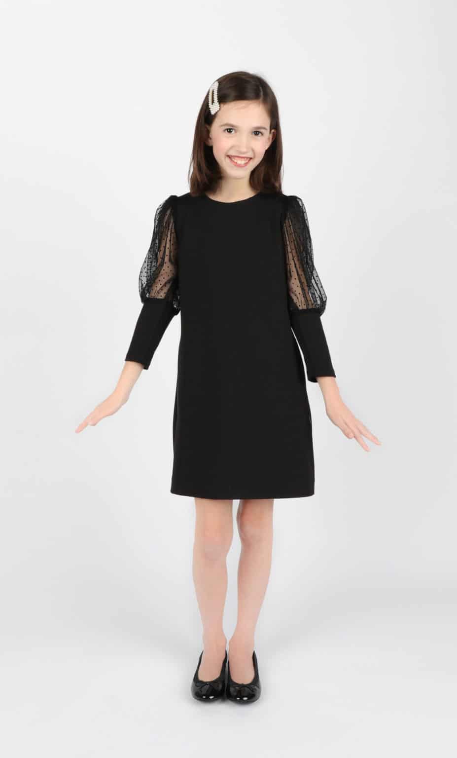 Claire Shift Dress ~ Black ⋆ Gypsy Girl Tween Boutique