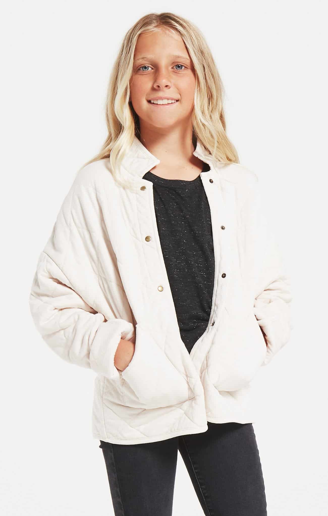 Z Supply Girls May Quilted Jacket Bone