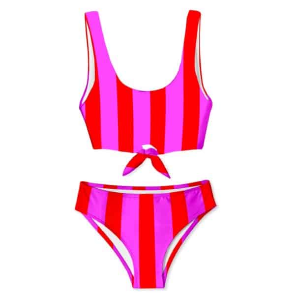 Stella Cove Candy Stripe 2pc Swimsuit