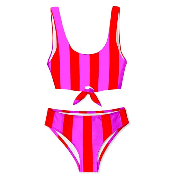 Stella Cove Candy Stripe 2pc Swimsuit