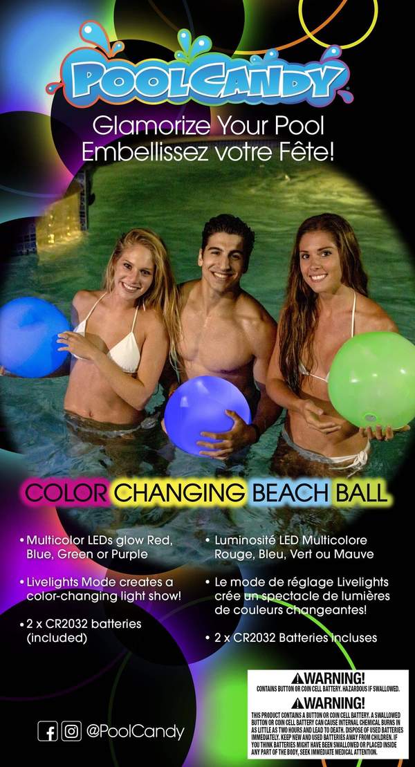 Pool Candy Illumiated LED Jumbo Beach Ball