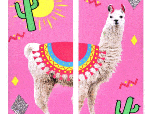 Living Royal Peru Llama Glitter Ankle Socks