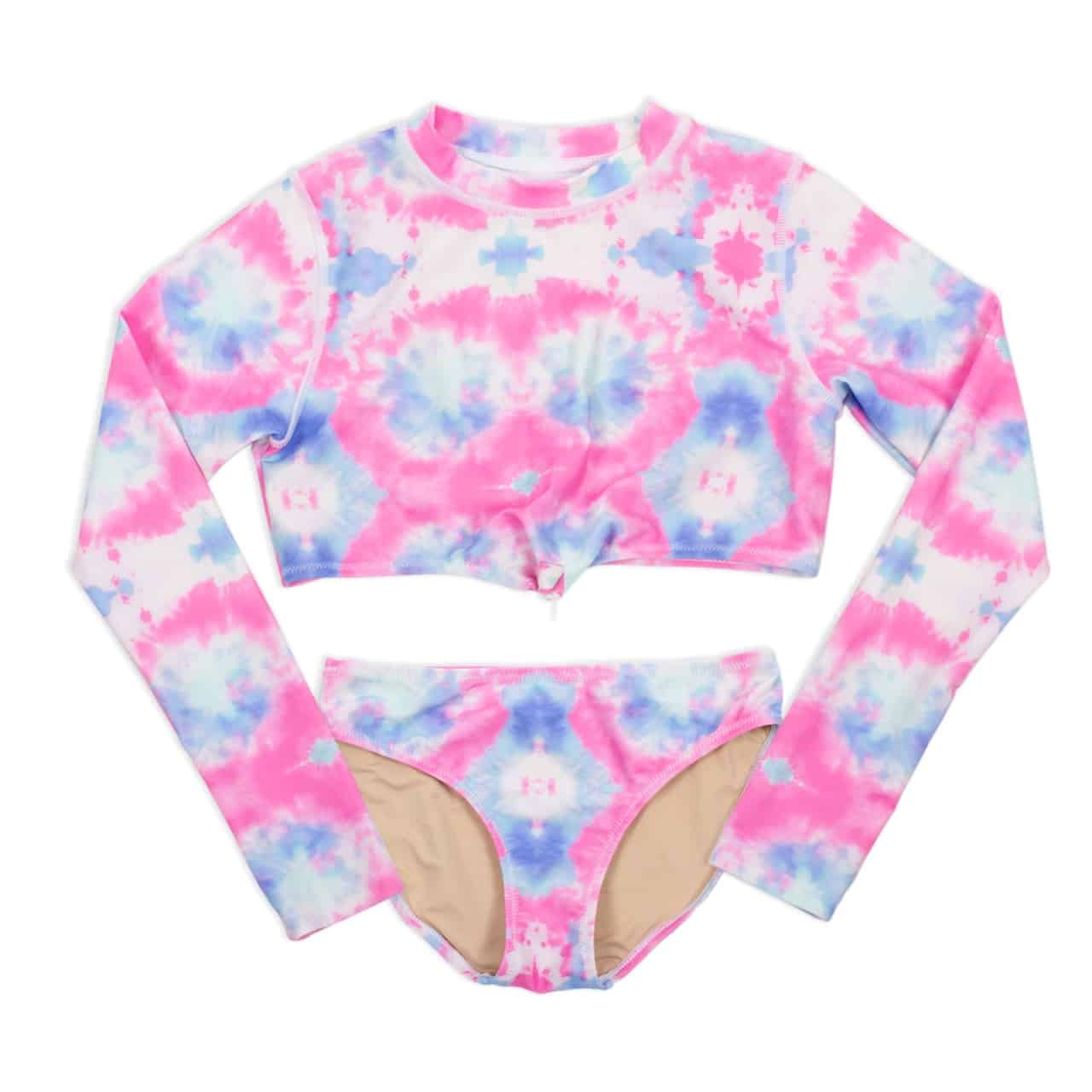 Shade Critters Cotton Candy Cropped Rash Guard
