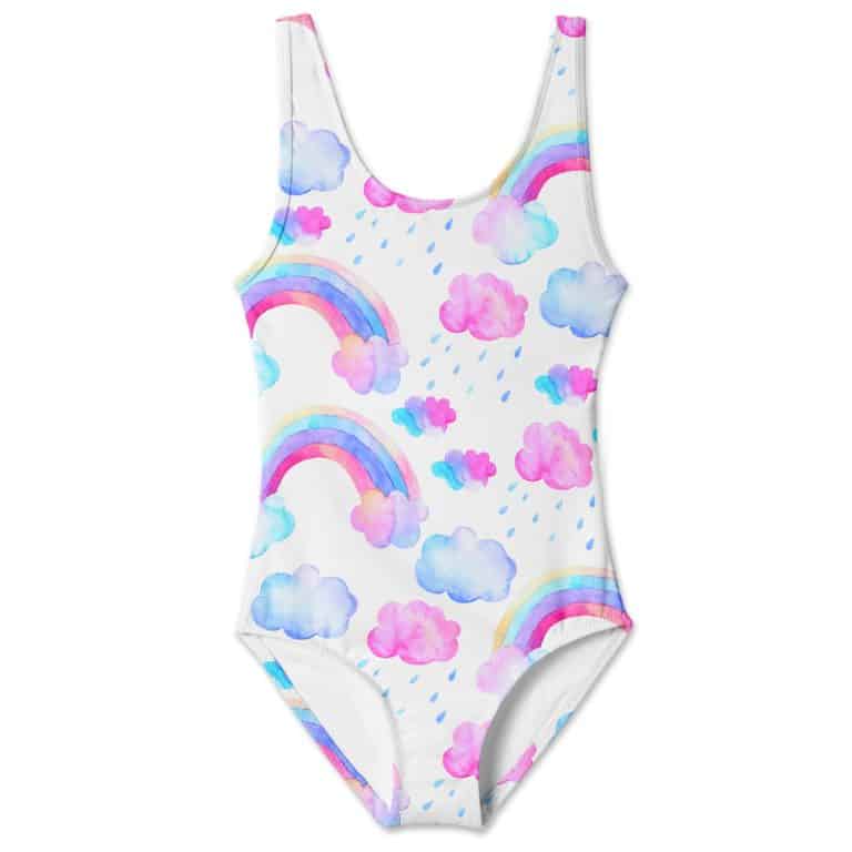 Stella Cove Rainbows and Cloud Tank Swimsuit ⋆ Gypsy Girl Tween Boutique
